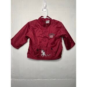 VINTAGE Disney 102 Dalmatians 24 Months Windbreaker Pullover Boys Unisex Red